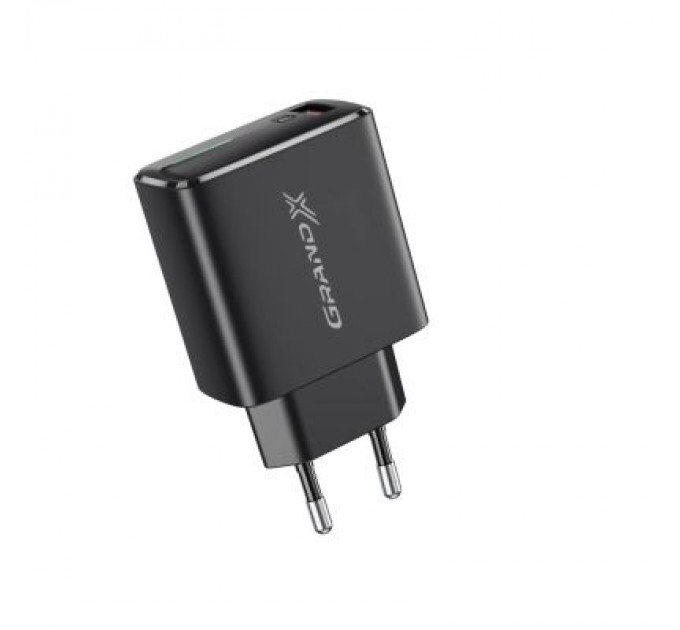 Grand-X Зарядний пристрій Grand-X Quick Charge QС3.0 3.6V-6.5V 3A, 6.5V-9V 2A, 9V-12V 1.5A USB (CH-550B)