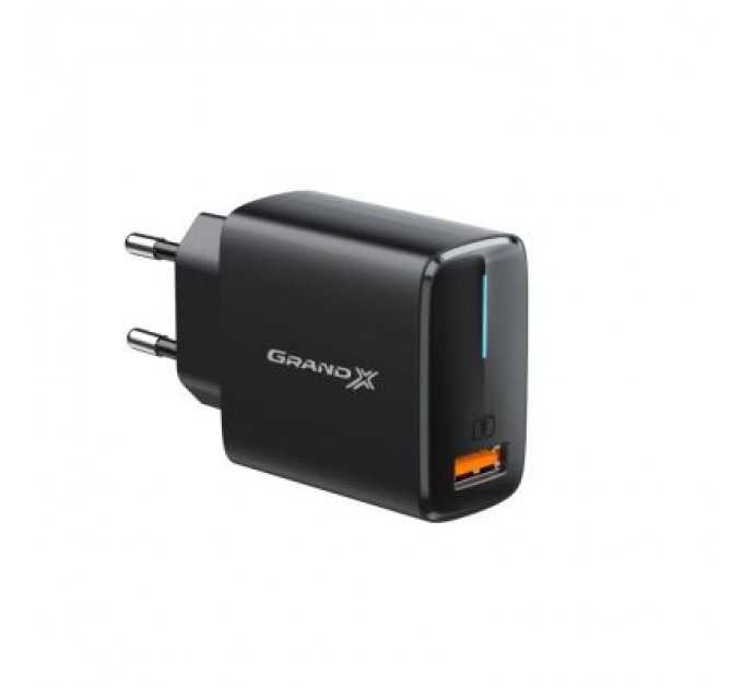 Grand-X Зарядний пристрій Grand-X Quick Charge QС3.0 3.6V-6.5V 3A, 6.5V-9V 2A, 9V-12V 1.5A USB (CH-550B)