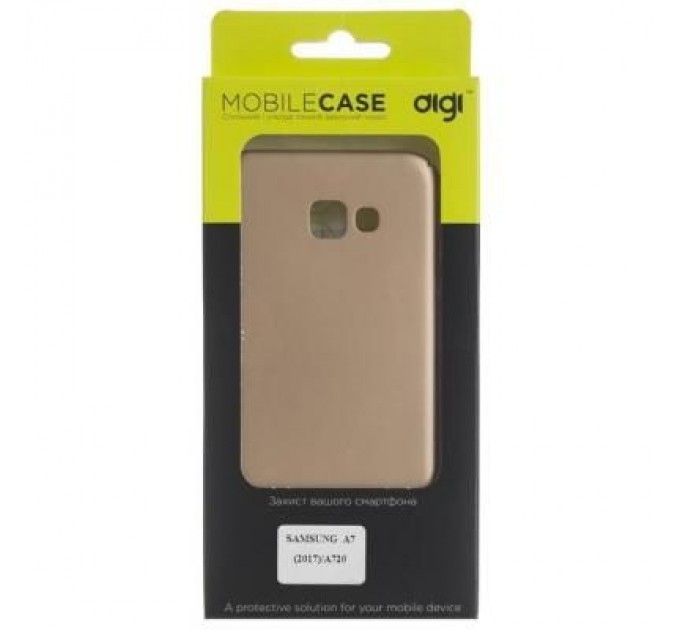 Digi Чохол до мобільного телефона Digi для SAMSUNG A7 (2017)/A720 - Soft touch PC (Gold) (6330590)