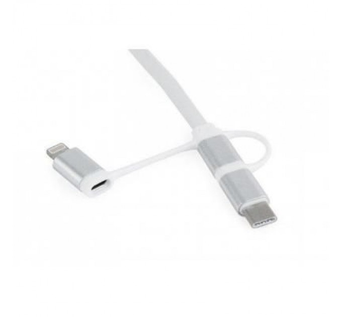 Дата кабель USB 2.0 AM to Lightning + Micro 5P + Type-C 1.0m Cablexpert (CC-USB2-AMLM32-1M-W)