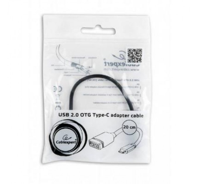 Cablexpert Дата кабель OTG USB 2.0 AF to Type-C 0.2m Cablexpert (A-OTG-CMAF2-01)