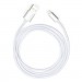 Vinga Дата кабель USB 2.0 AM to Lightning 1m nylon silver Vinga (VCPDCLNB1S)