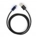 Vinga Дата кабель USB 2.0 AM to Type-C 1m LED black Vinga (VCPDCTCLED1BK)