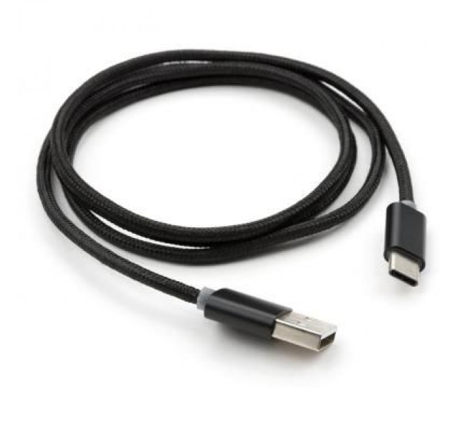 Vinga Дата кабель USB 2.0 AM to Type-C 1m LED black Vinga (VCPDCTCLED1BK)