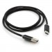 Vinga Дата кабель USB 2.0 AM to Type-C 1m LED black Vinga (VCPDCTCLED1BK)