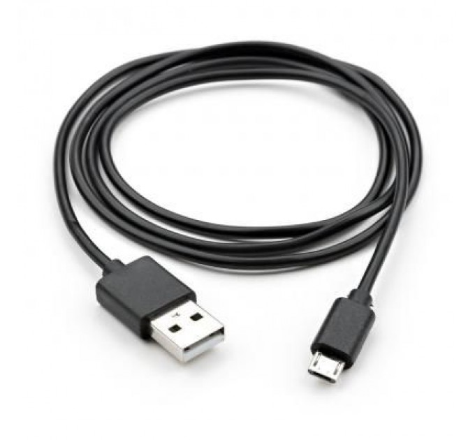 Дата кабель USB 2.0 AM to Micro 5P PVC 1m black Vinga (VCPDCM1BK)