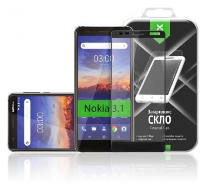 Vinga Скло захисне Vinga для Nokia 3.1 Black (VTPGS-N31B)