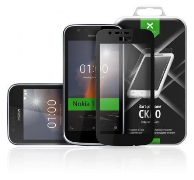 Vinga Скло захисне Vinga для Nokia 1 Black (VTPGS-N1B)