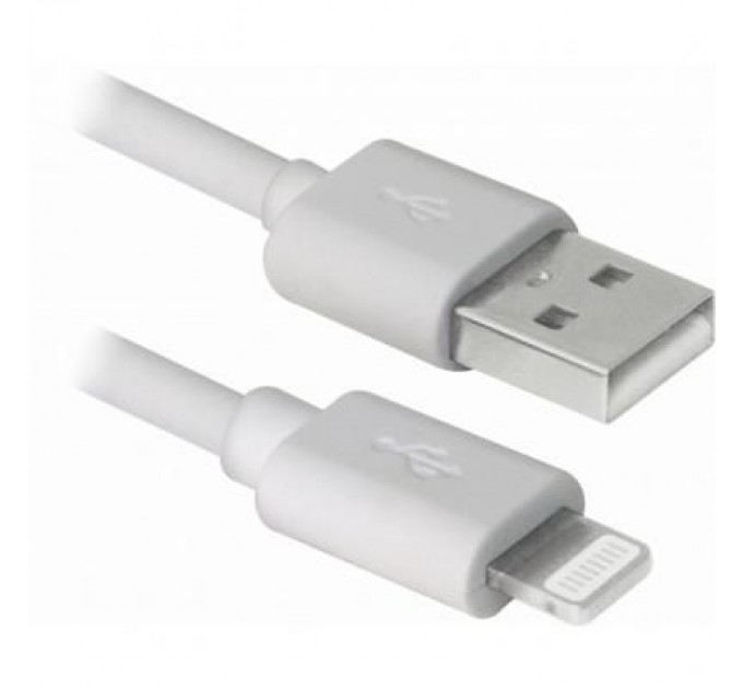 Дата кабель USB 2.0 AM to Lightning 1.0m white REAL-EL (EL123500033)
