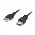 REAL-EL Дата кабель USB 2.0 AM/AF 2.0m Pro black REAL-EL (EL123500028)