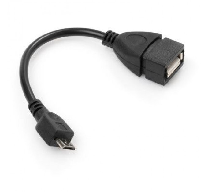 Дата кабель OTG USB 2.0 AF to Micro 5P Vinga (VCPDCOTGMBK)