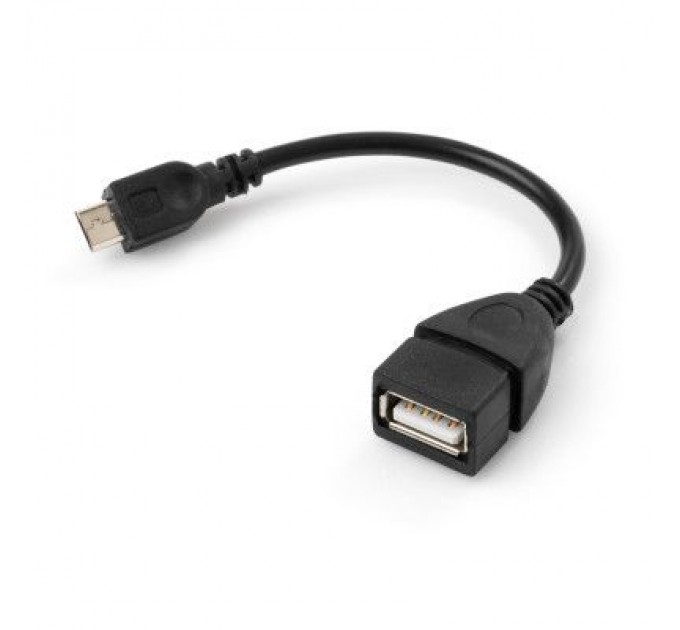 Дата кабель OTG USB 2.0 AF to Micro 5P Vinga (VCPDCOTGMBK)