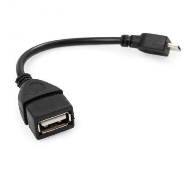 Дата кабель OTG USB 2.0 AF to Micro 5P Vinga (VCPDCOTGMBK)