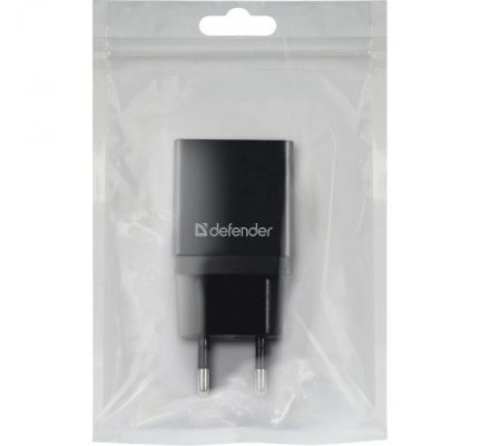 Defender Зарядний пристрій Defender EPA-10 black, 1xUSB, 5V / 2.1A (83572)