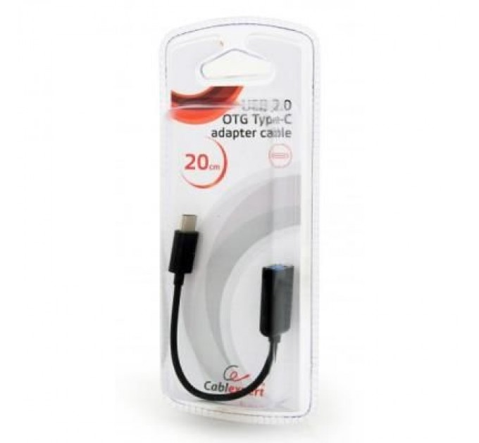 Дата кабель OTG USB 2.0 AF to Type-C 0.2m Cablexpert (AB-OTG-CMAF2-01)