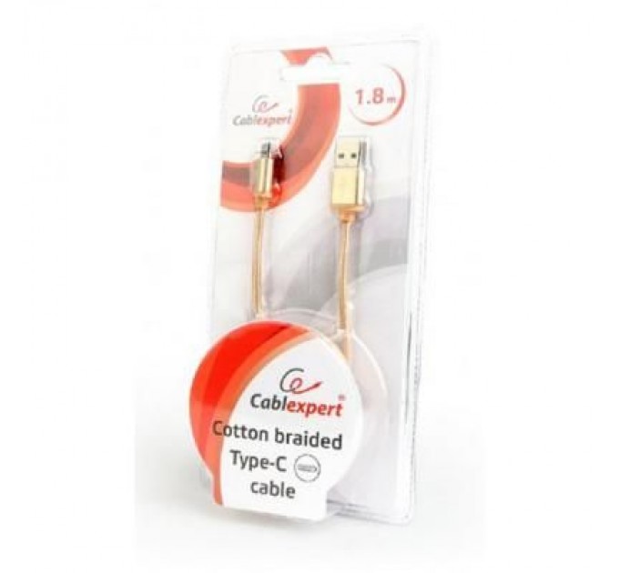 Cablexpert Дата кабель USB 2.0 AM to Type-C 1.8m Cablexpert (CCB-mUSB2B-AMCM-6-G)