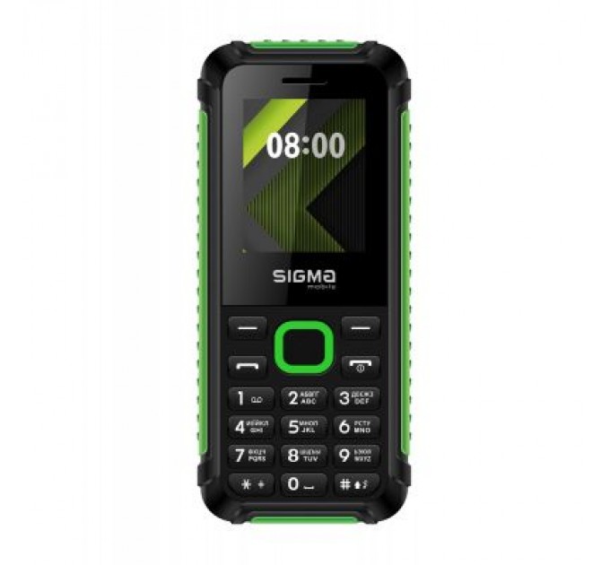 Sigma Мобільний телефон Sigma X-style 18 Track Black-Green (4827798854433)