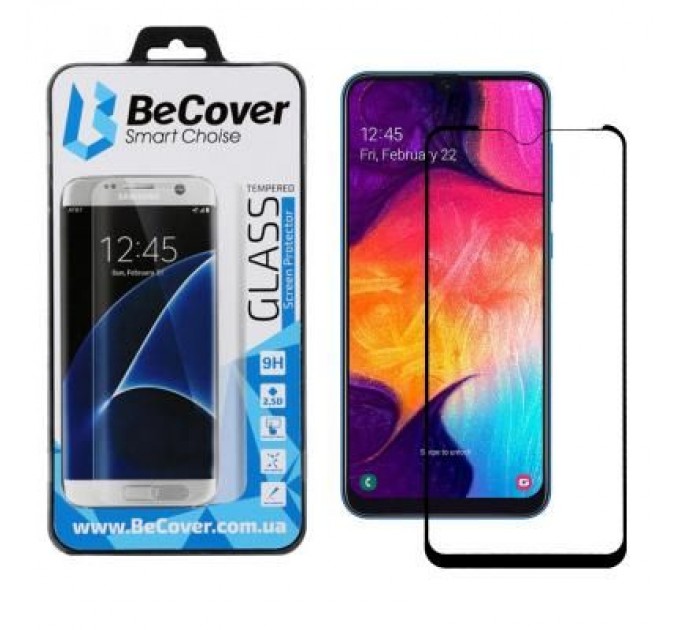 BeCover Скло захисне BeCover Samsung Galaxy A50/A50s 2019 SM-A505/SM-A507 Black (703444)