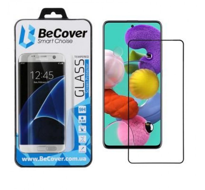 BeCover Скло захисне BeCover Samsung Galaxy A51 SM-A515 Black (704668)