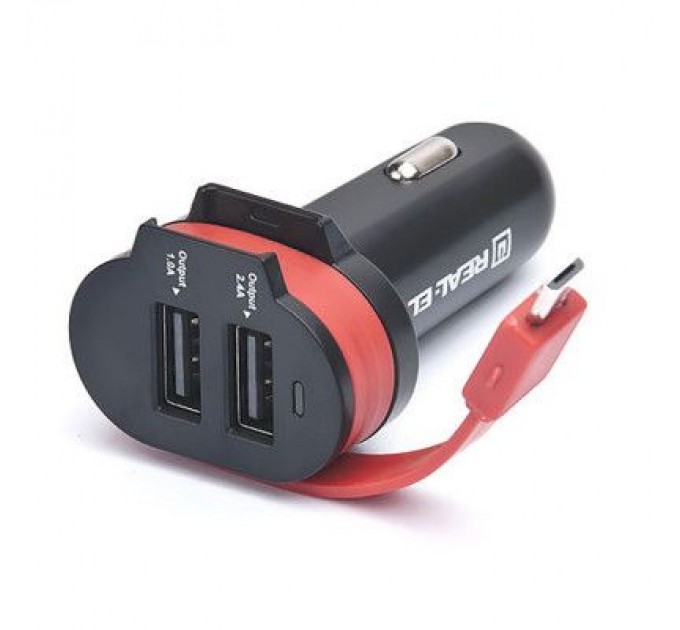 REAL-EL Зарядний пристрій REAL-EL CA-35 black (EL123160012)