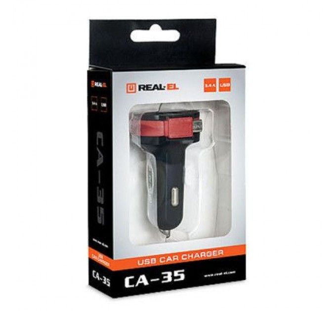 REAL-EL Зарядний пристрій REAL-EL CA-35 black (EL123160012)