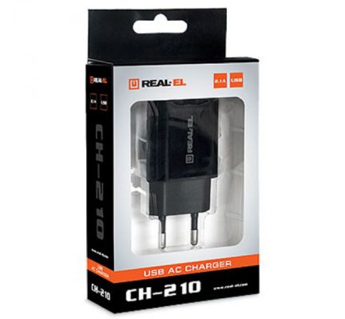REAL-EL Зарядний пристрій REAL-EL CH-210 black (EL123160014)
