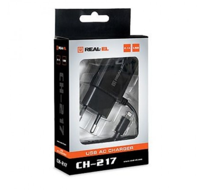 REAL-EL Зарядний пристрій REAL-EL CH-217 black (EL123160016)