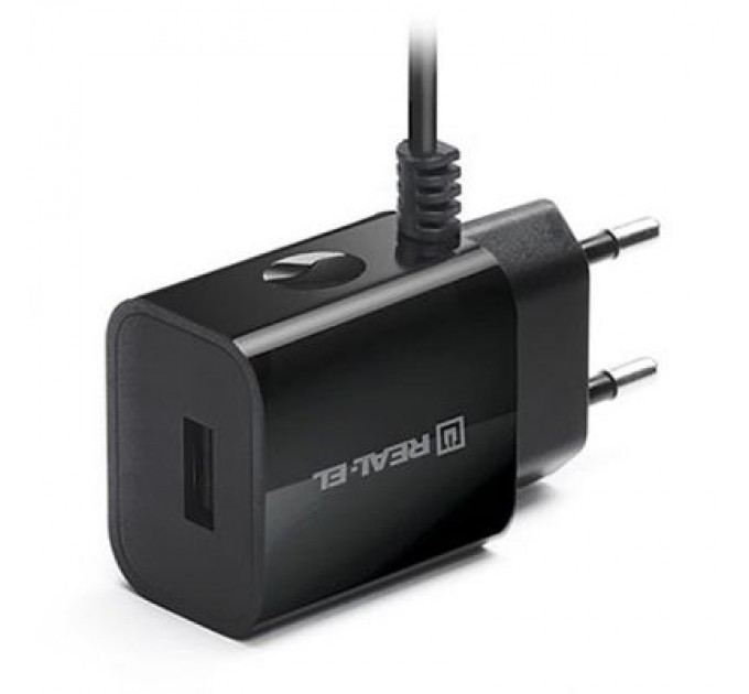 REAL-EL Зарядний пристрій REAL-EL CH-217 black (EL123160016)