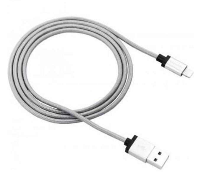 Canyon Дата кабель USB 2.0 AM to Lightning 1.0m MFI Dark gray Canyon (CNS-MFIC3DG)