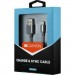 Canyon Дата кабель USB 2.0 AM to Lightning 1.0m MFI flat Dark gray Canyon (CNS-MFIC2DG)