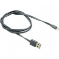 Canyon Дата кабель USB 2.0 AM to Lightning 1.0m MFI flat Dark gray Canyon (CNS-MFIC2DG)