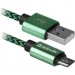 Defender Дата кабель USB 2.0 AM to Micro 5P 1.0m USB08-03T green Defender (87804)