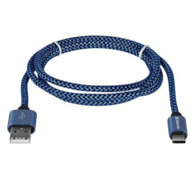 Дата кабель USB 2.0 AM to Type-C 1.0m USB09-03T PRO blue Defender (87817)