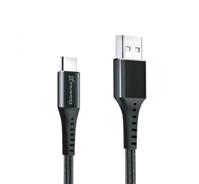 Grand-X Дата кабель USB 2.0 AM to Type-C 1.2m Black Grand-X (FC-12B)