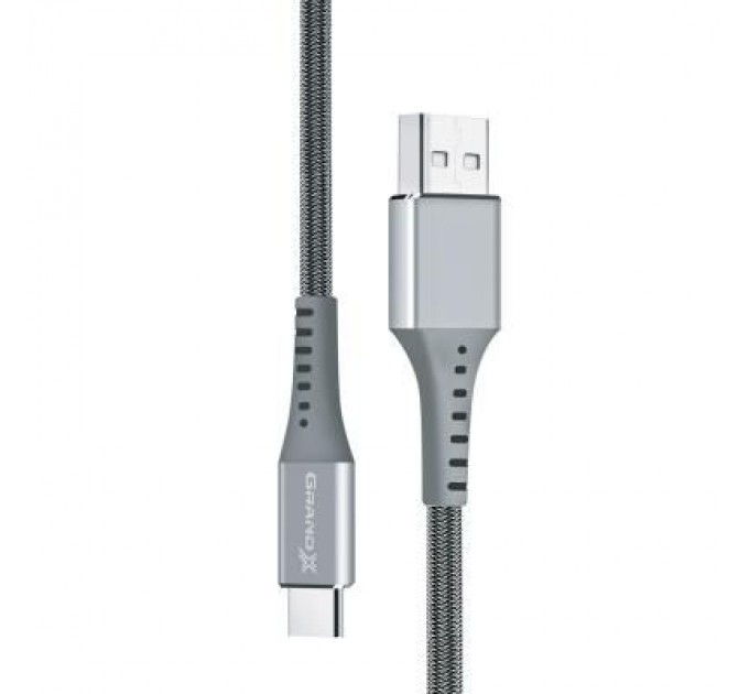 Grand-X Дата кабель USB 2.0 AM to Type-C 1.2m Grey Grand-X (FC-12G)
