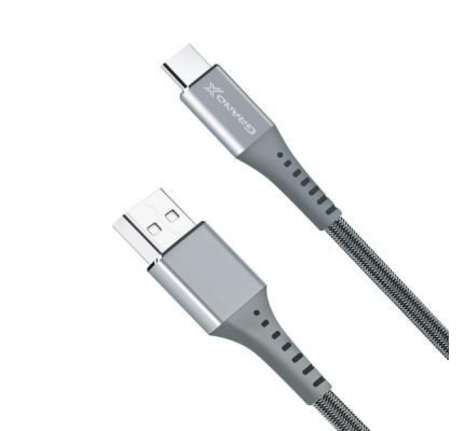 Grand-X Дата кабель USB 2.0 AM to Type-C 1.2m Grey Grand-X (FC-12G)