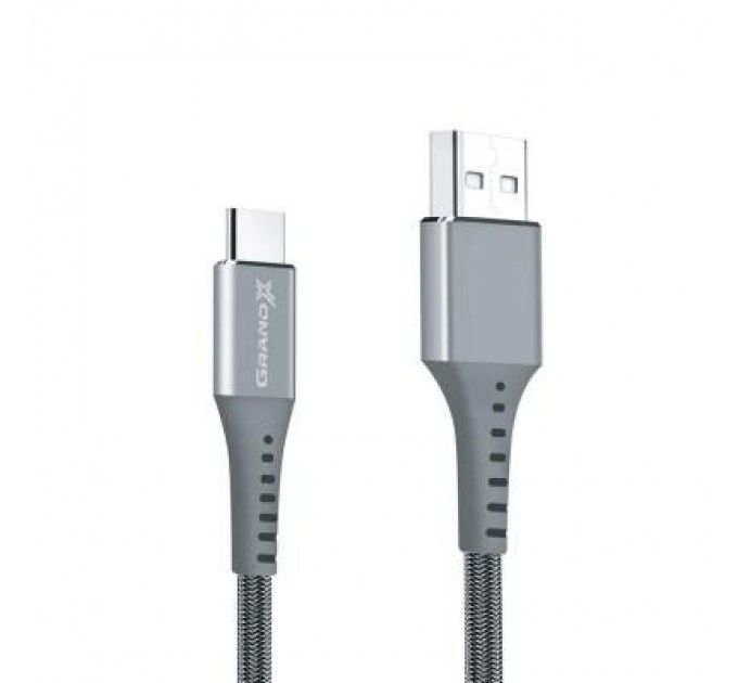 Grand-X Дата кабель USB 2.0 AM to Type-C 1.2m Grey Grand-X (FC-12G)