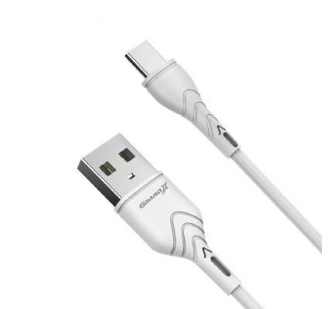 Grand-X Дата кабель USB 2.0 AM to Type-C 1.0m White Grand-X (PC-03W)