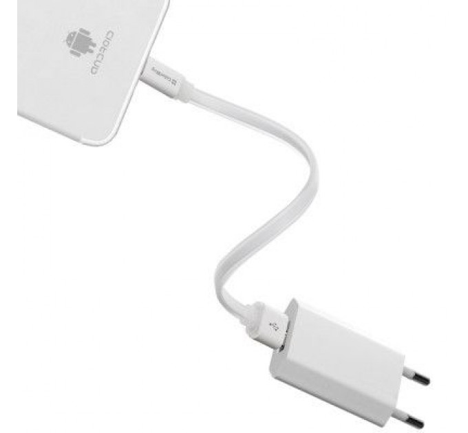 ColorWay Дата кабель USB 2.0 AM to Micro 5P 0.25m white ColorWay (CW-CBUM-MUM25W)