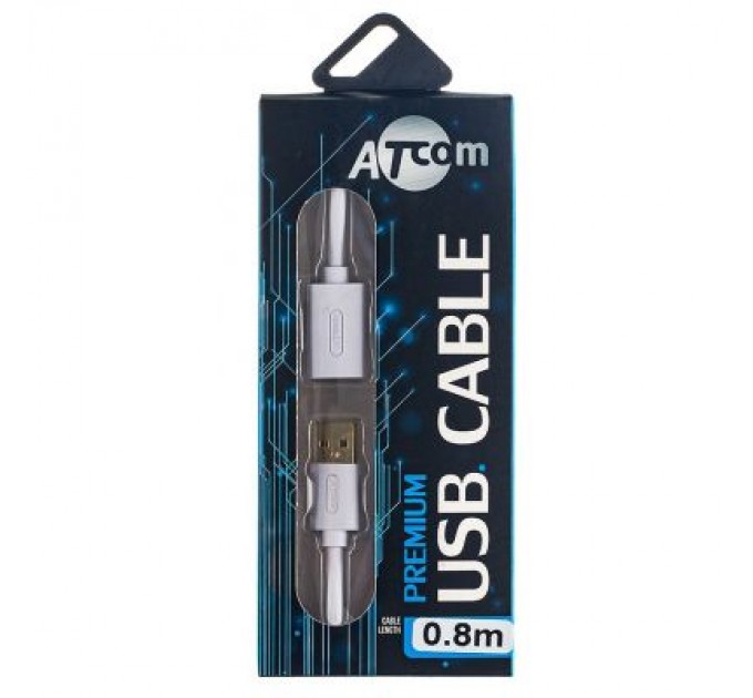 Atcom Дата кабель USB 2.0 AM/AF 0.8m Atcom (13424)