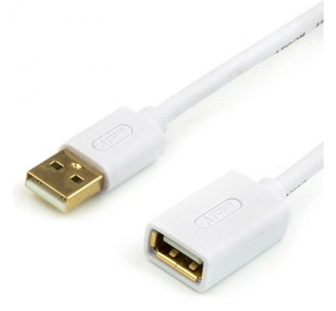 Atcom Дата кабель USB 2.0 AM/AF 0.8m Atcom (13424)