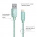 ColorWay Дата кабель USB 2.0 AM to Lightning 2.0m mint ColorWay (CW-CBUL007-MT)