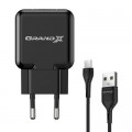 Зарядний пристрій Grand-X CH-03T USB 5V 2,1A Black + cable USB -> Type C, Cu, 4A, TPE (CH-03T)