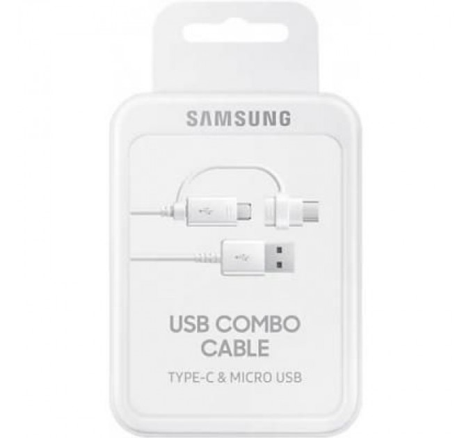 Samsung Дата кабель USB 2.0 AM to Type-C + Micro 5P 1.5m white Samsung (EP-DG930DWEGRU)