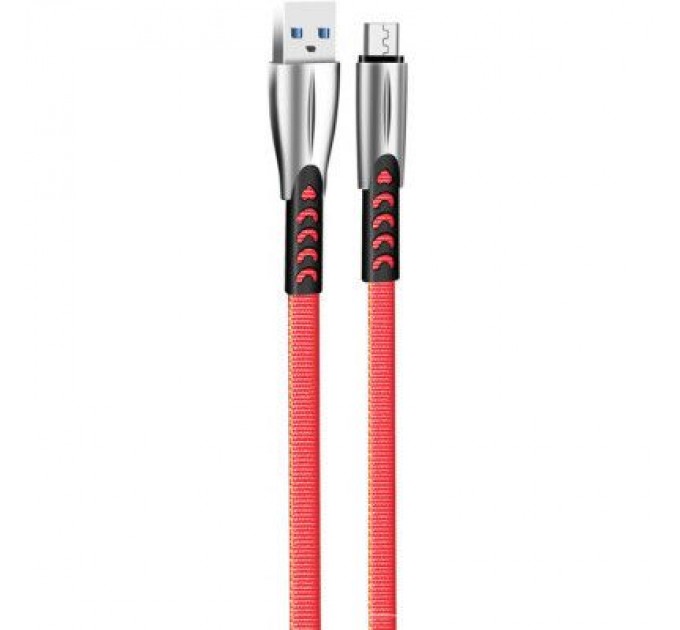 ColorWay Дата кабель USB 2.0 AM to Micro 5P 1.0m zinc alloy red ColorWay (CW-CBUM011-RD)