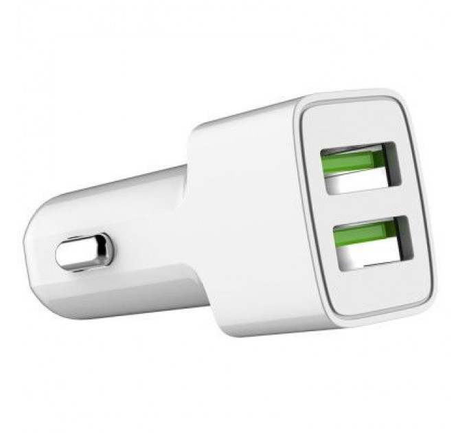 Зарядний пристрій ColorWay 2USB AUTO ID 2.4A (12W) white (CW-CHA009-WT)