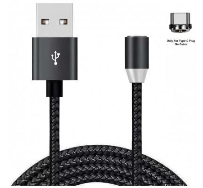 Дата кабель USB 2.0 AM to Type-C 1.2m Magneto black XoKo (SC-355a MGNT-BK)