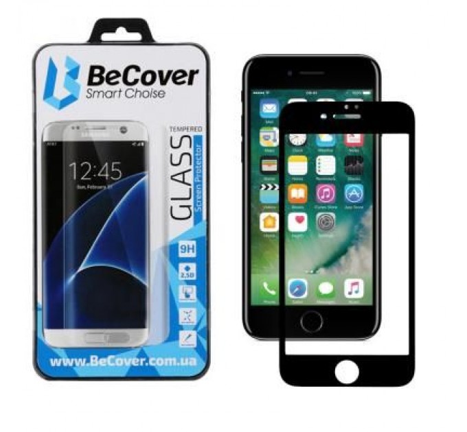 BeCover Скло захисне BeCover Apple iPhone 7 / 8 / SE 2020 3D Black (701040)