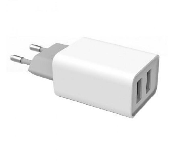 Зарядний пристрій ColorWay 2USB AUTO ID 2.1A (10W) (CW-CHS015-WT)