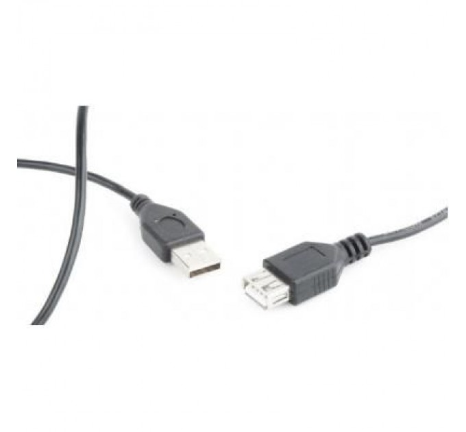 Дата кабель USB 2.0 AM/AF 0.75m Cablexpert (CC-USB2-AMAF-75CM/300-BK)